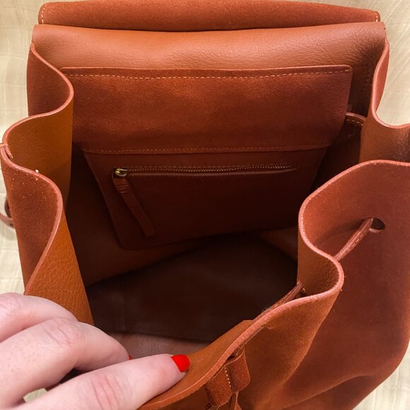 Mansur Gavriel Suede Backpack main image 4